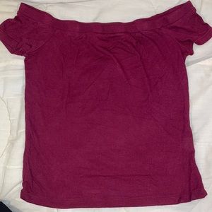 Off the shoulder crop top